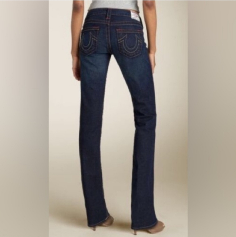 True Religion Dark Wash Johnny Straight Leg Jeans